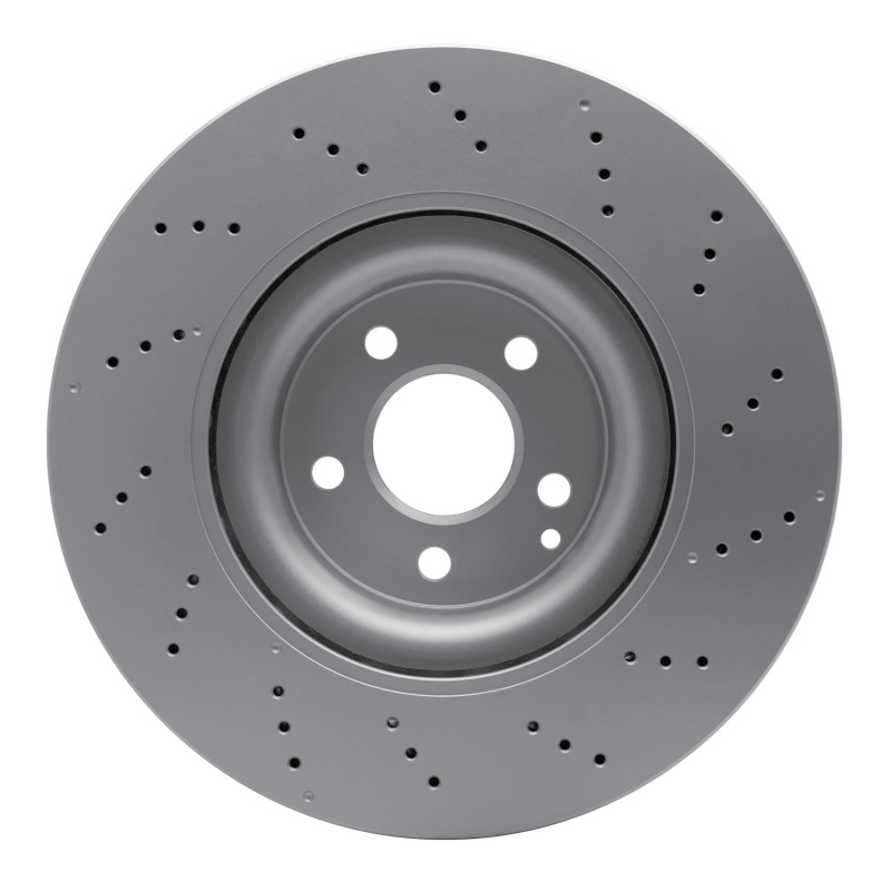 Mercedes-Benz SLK300 Brake Rotor (1) - Front - R1 Concepts - GeoSPEC Coated - Drilled - `12-`20